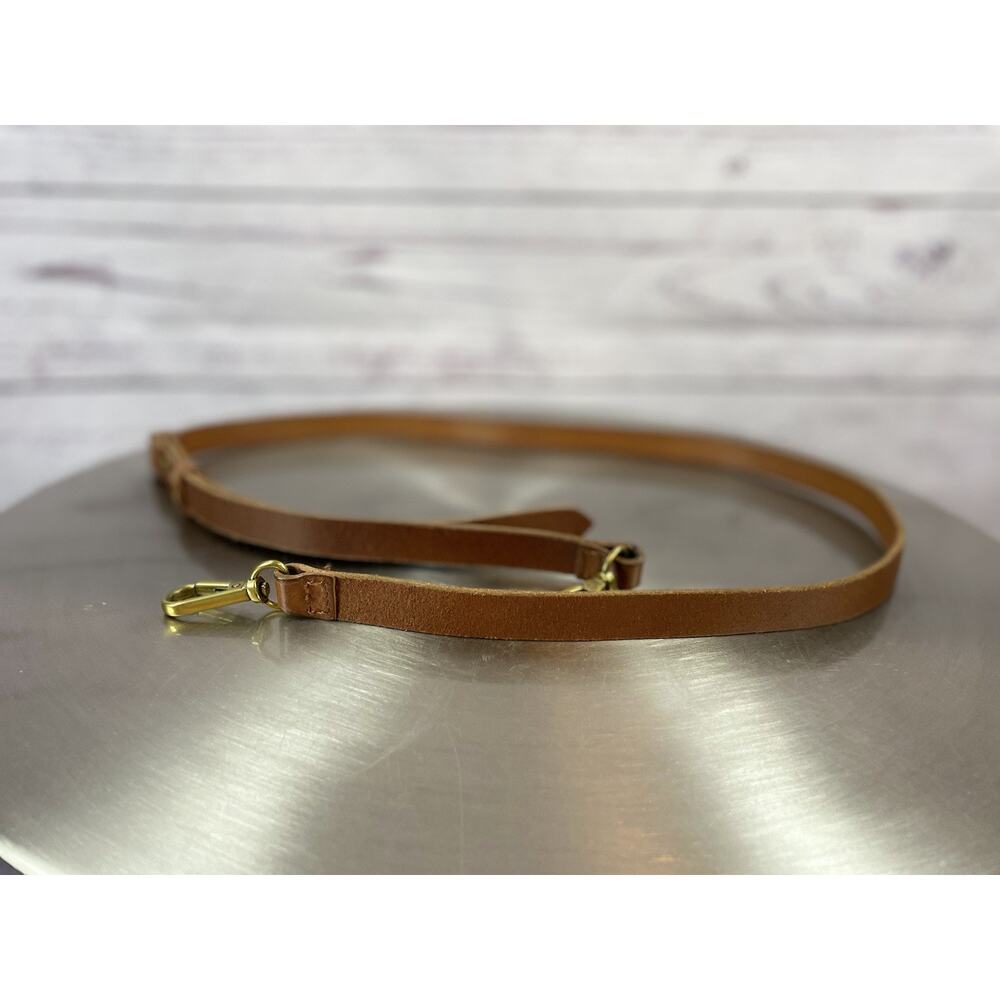 Madewell Leather Transport Crossbody Strap Saddle Brown Adjustable Replacement - Picture 4 of 4